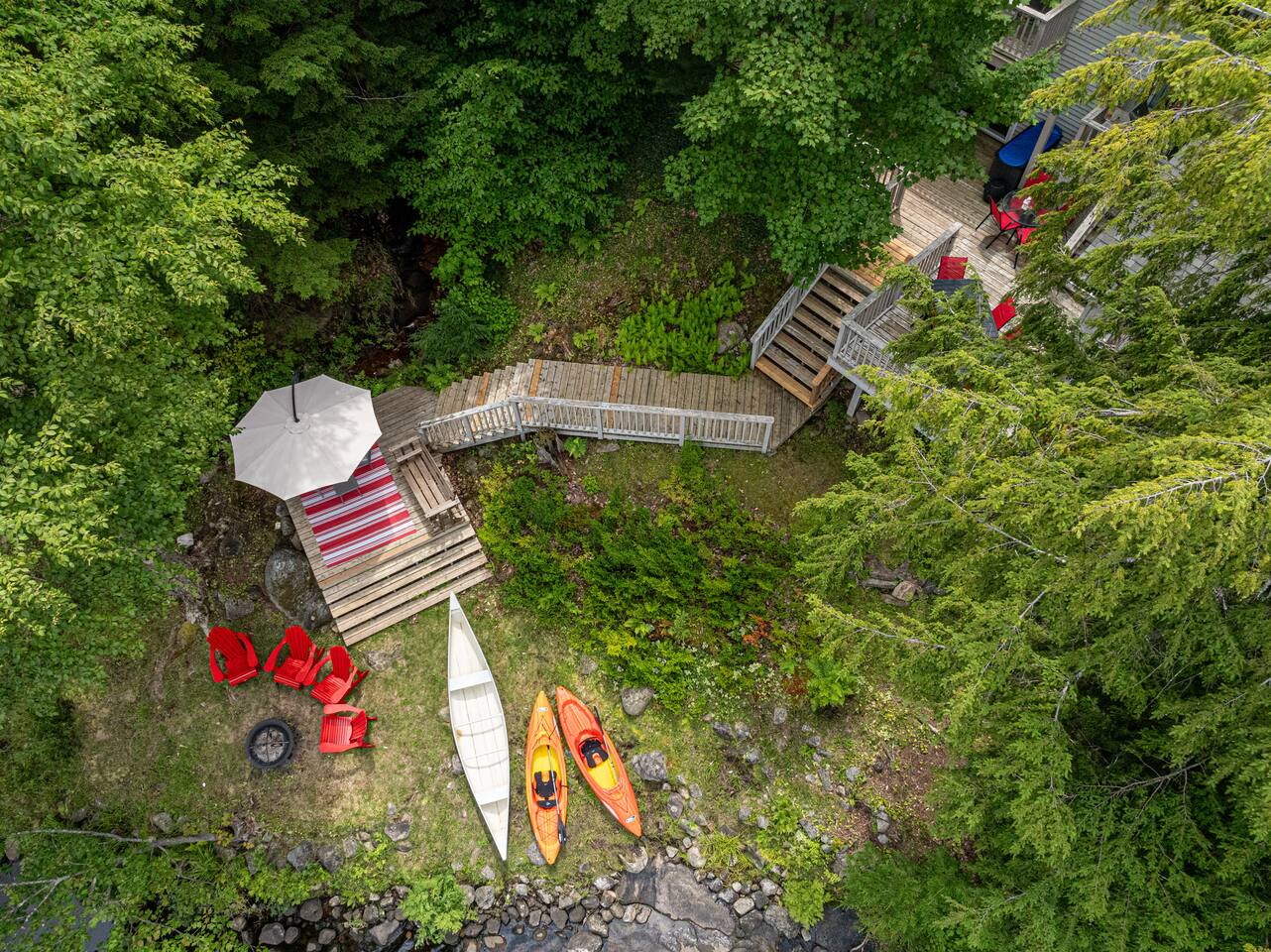 Kitchen counter with bar seating and modern finishes