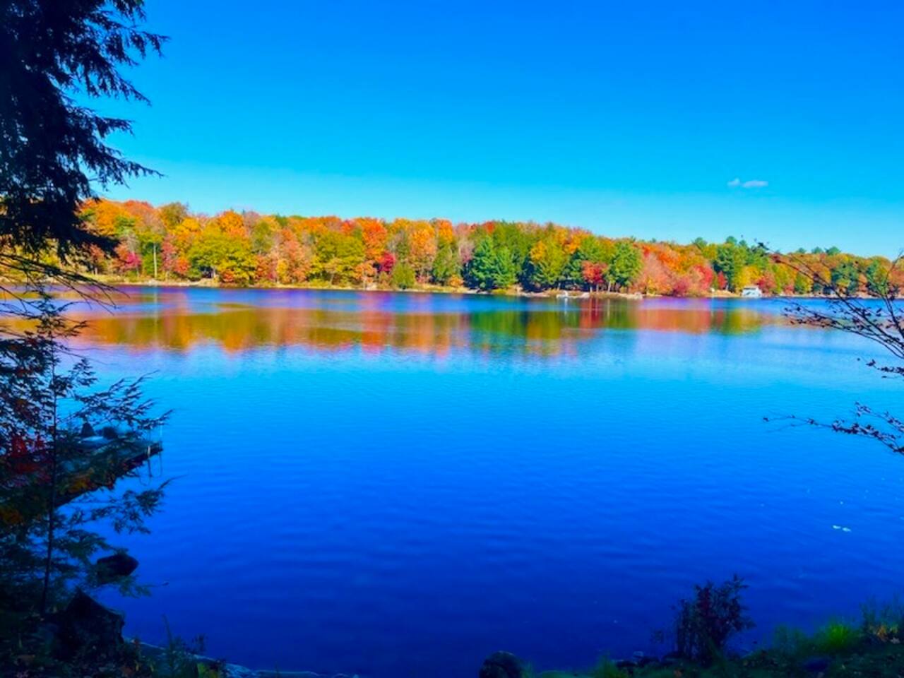 Cozy sitting area with wood burning stove and rustic decor